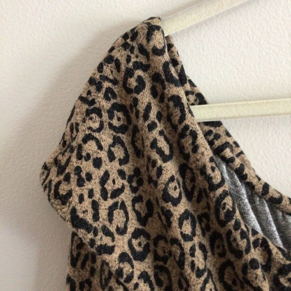 Lane Bryant Women Plus Sz 18/20 Leopard Animal Print Off The Shoulder Dress Nwt